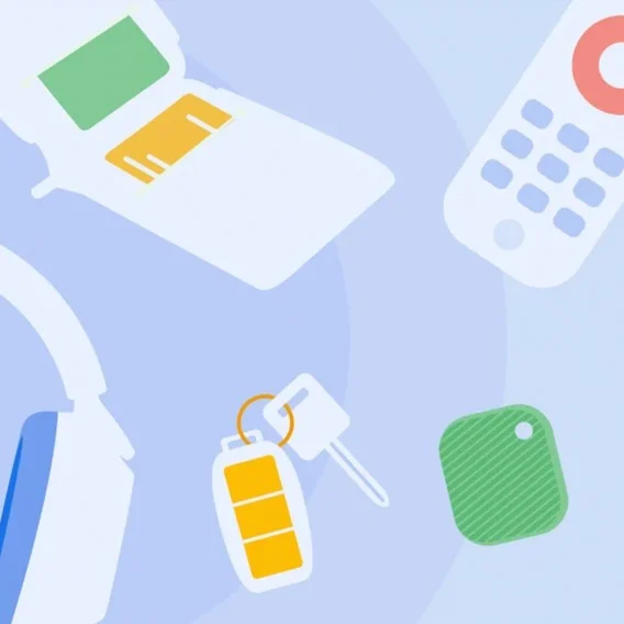 An illustration of a cell phone, keys and smart phone