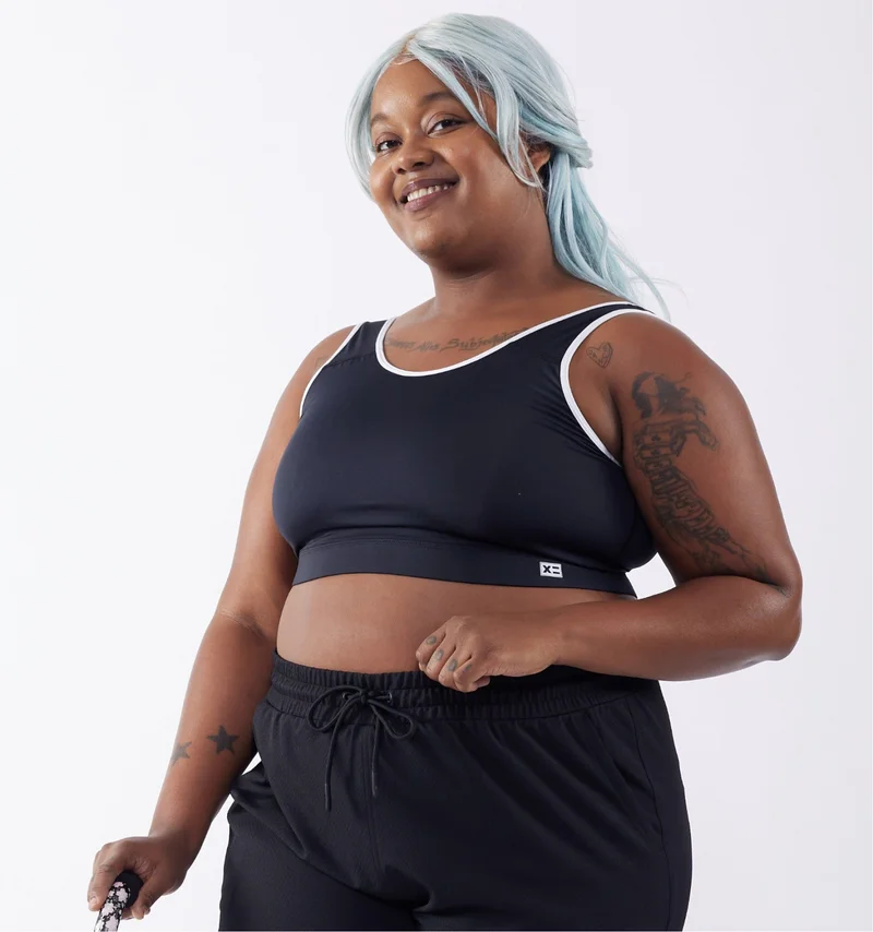 Image of Swim Compression Sport Top - Black Novelty