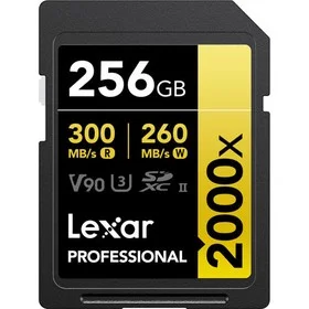 Lexar GOLD Series Professional 2000x 256GB UHS-II SDXC Memory Card