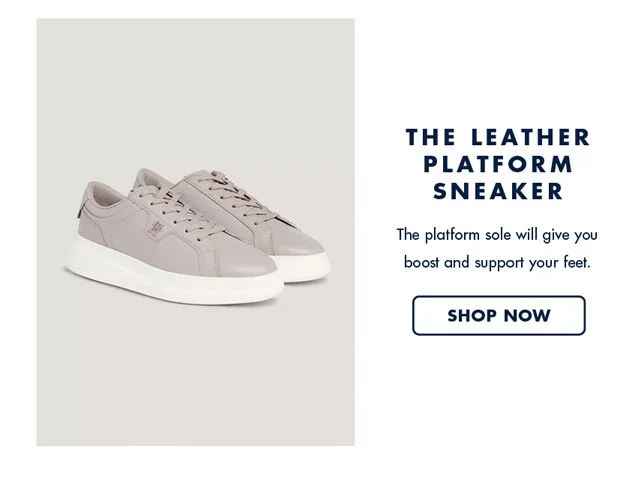 The leather platform sneaker The platform sole will give you boost and support your feet.                                         Shop now