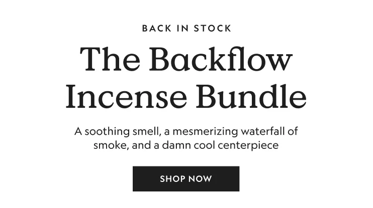 Backflow Incense Burner Bundle
