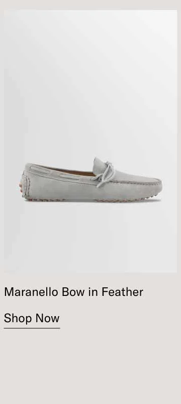 Maranello Bow in Feather. Shop Now