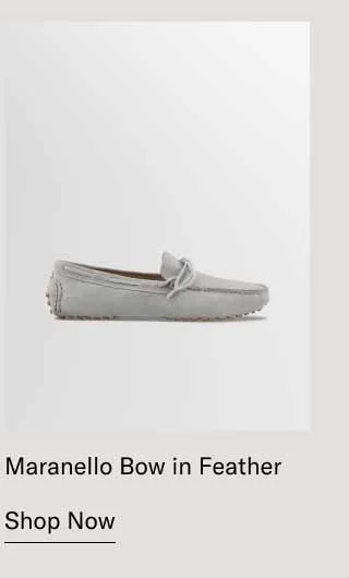 Maranello Bow in Feather. Shop Now