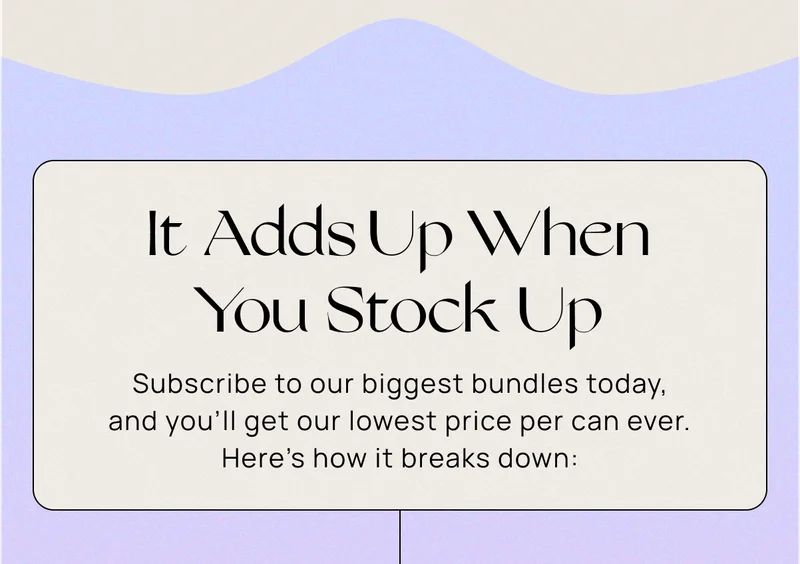 It Adds Up When You Stock Up