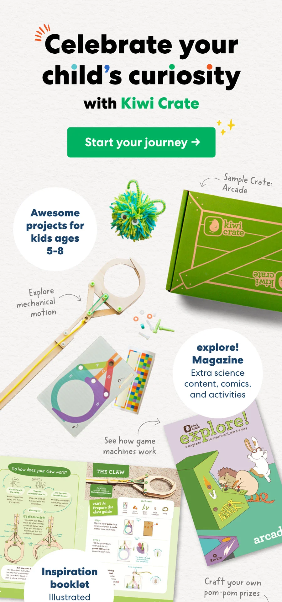 Celebrate your child's curiousity with Kiwi Crate