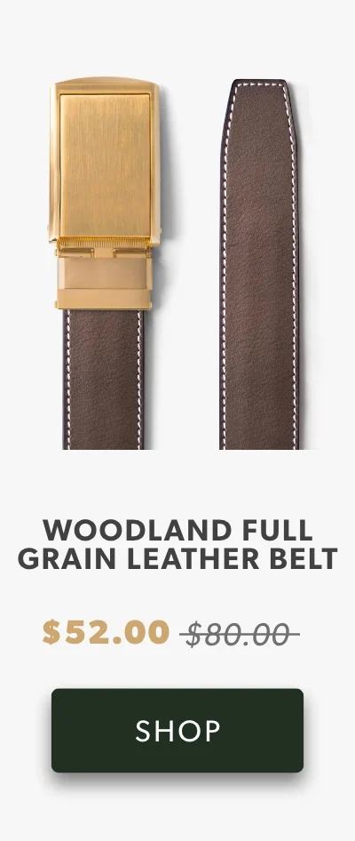 Woodland Full Grain Leather Belt