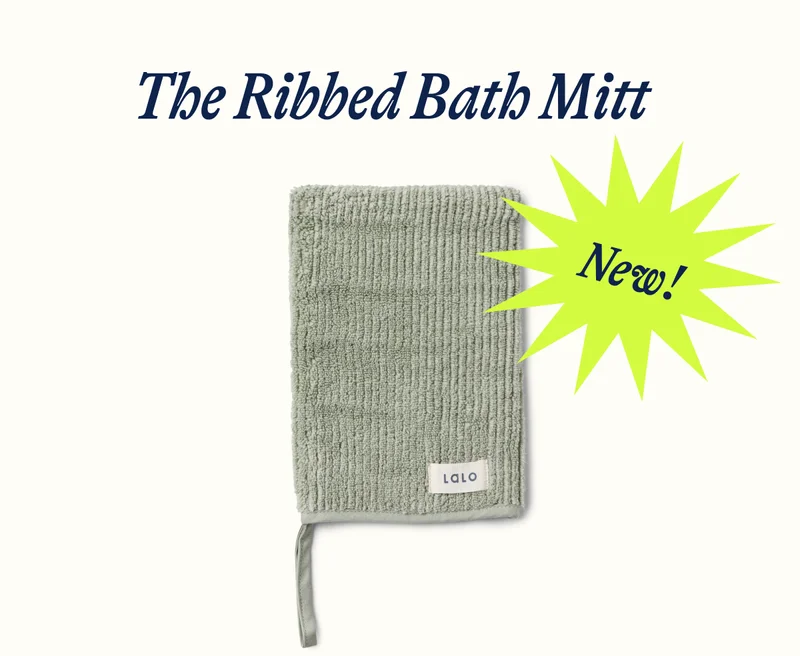 The Ribbed Bath Mitt. New!