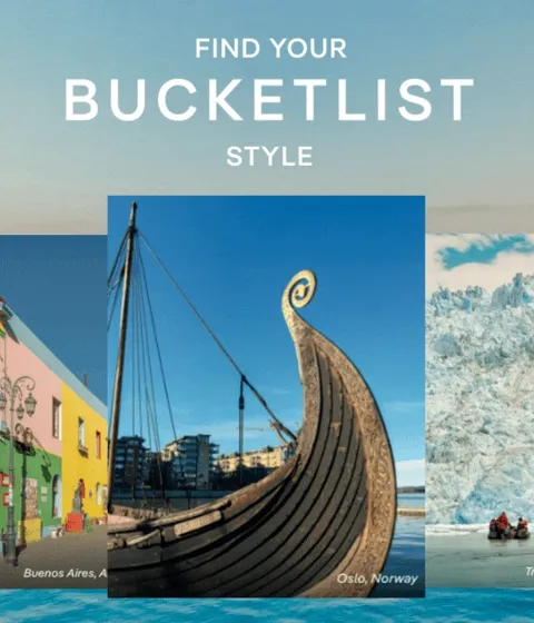 Discover Your Bucket List Match – Click to View Cruises & Book Now – Pictured: Santa Cruz de Tenerife, Canary Islands, Spain; Rome, Italy; Oslo, Norway; Buenos Aires, 
Argentina; Tracy Arm Fjord, Alaska