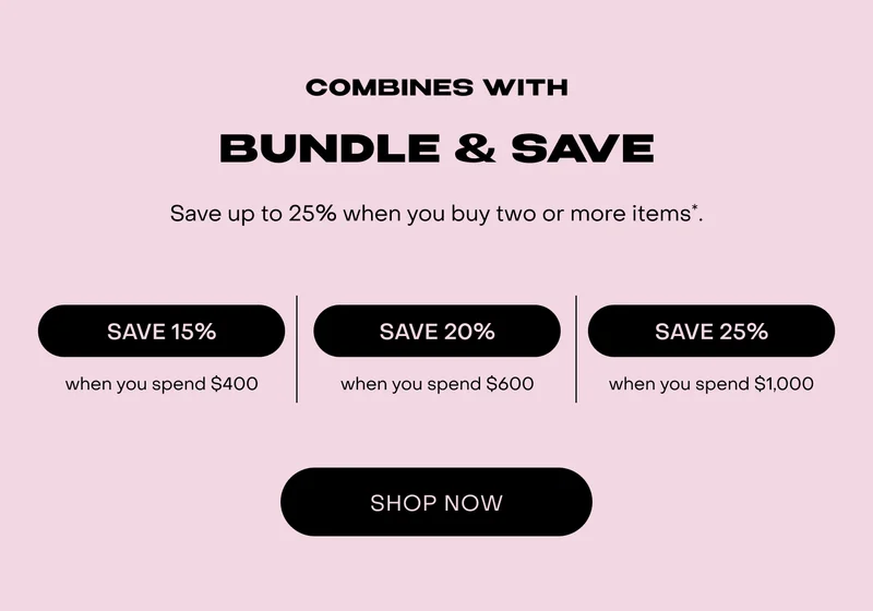 Combines with Bundle & Save