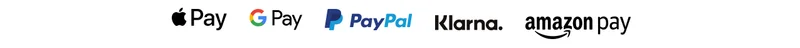 Apple Pay | Google Pay | Paypal | Klarna | Amazon Pay
