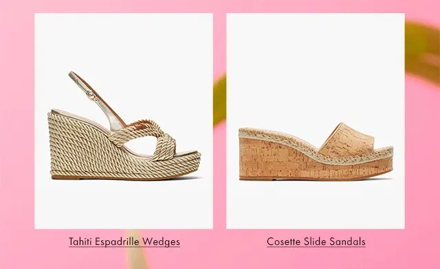 Tahiti Espadrille Wedges Cosette Slide Sandals