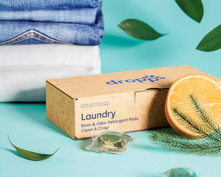 Image of Stain & Odor Laundry Detergent Pods, Clean & Crisp