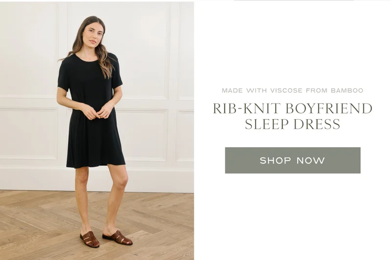 Shop The Rib-Knit Boyfriend Sleep Dress