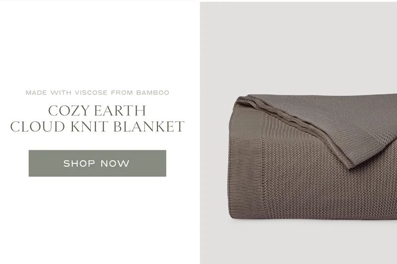 Shop The Cozy Earth Cloud Knit Blanket
