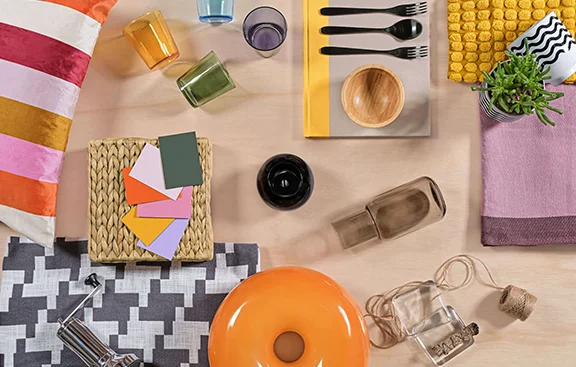 Top view of IKEA products