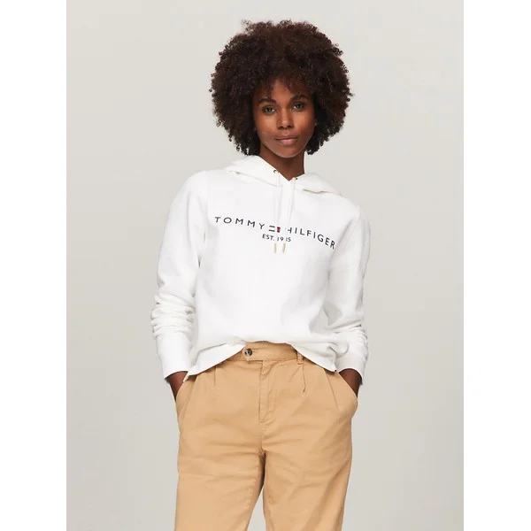 Embroidered Tommy Logo Hoodie