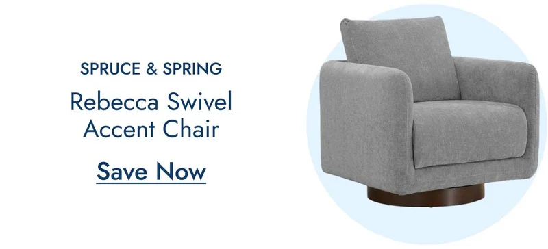 Spruce & Spring Rebecca Swivel Accent Chair