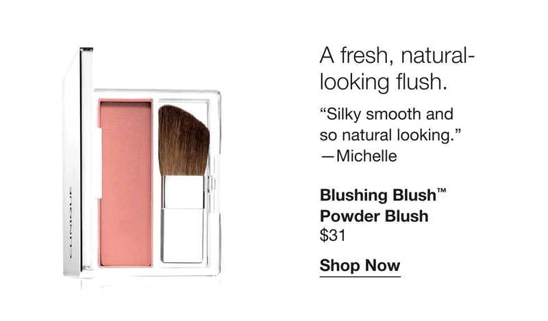 A fresh, natural-looking flush. | “Silky smooth and so natural looking.” —Michelle | Blushing Blush™ Powder Blush $31 | Shop Now