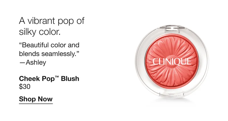 A vibrant pop of silky color. | “Beautiful color and blends seamlessly.” —Ashley | Cheek Pop™ Blush $30 | Shop Now