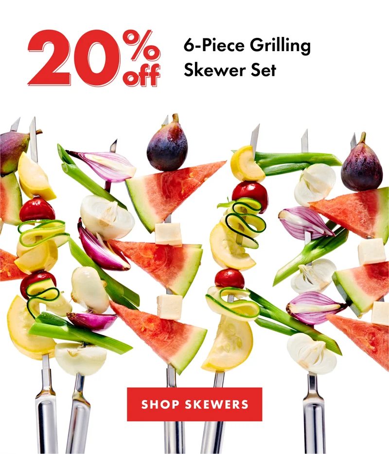 20% off 6-Piece Grilling Skewer Set | SHOP SKEWERS