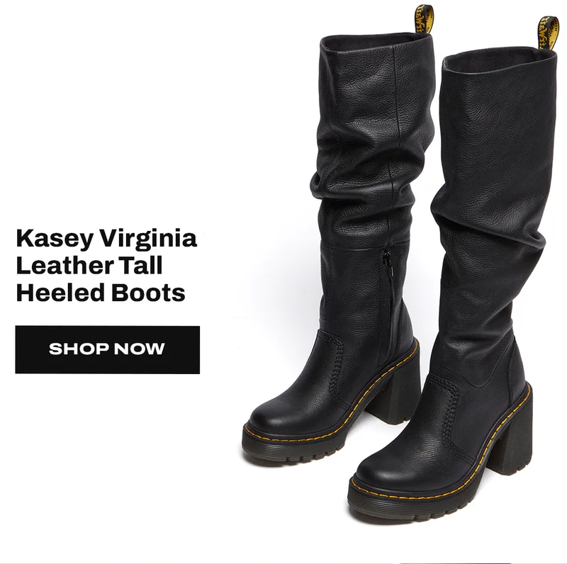 Kasey Virginia Leather Tall Heeled Boots