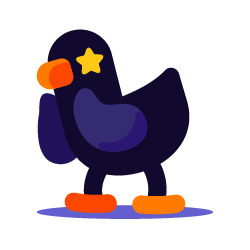 Duck is super excited!