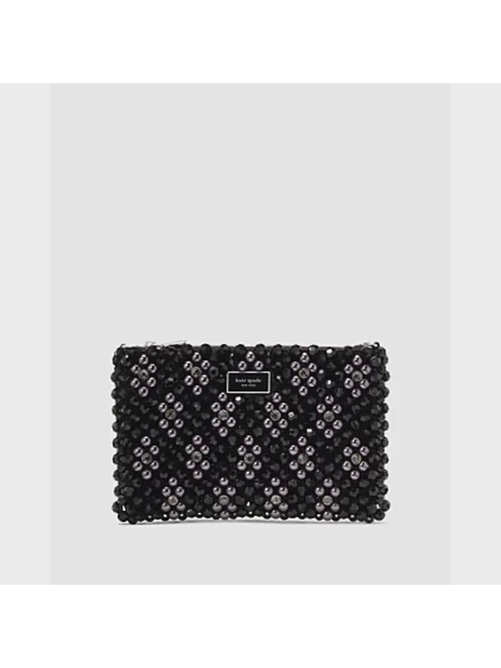 Purl Flower Beaded Mini Shoulder Bag