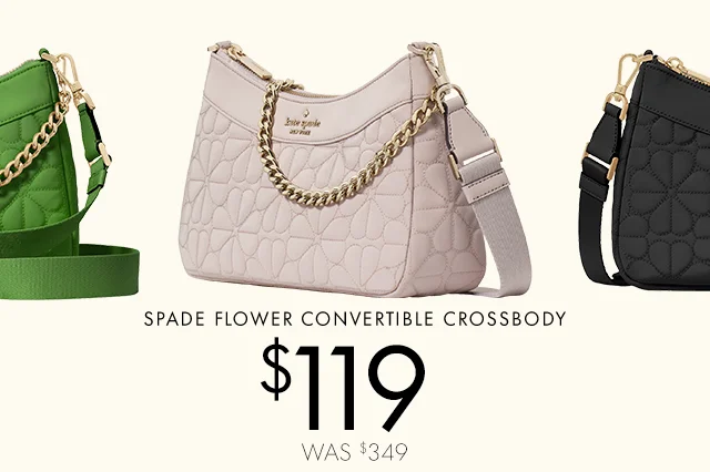 SPADE FLOWER CONVERTIBLE CROSSBODY