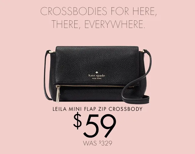 LEILA MINI FLAP ZIP CROSSBODY