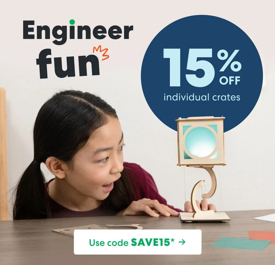 Engineer fun OFF individual crates Use code SAVE 15* + Engineer fun OFF individual crates Use code SAVE 15* +