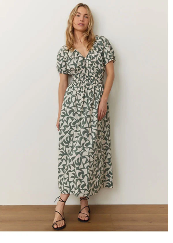Emery Poplin Midi Dress