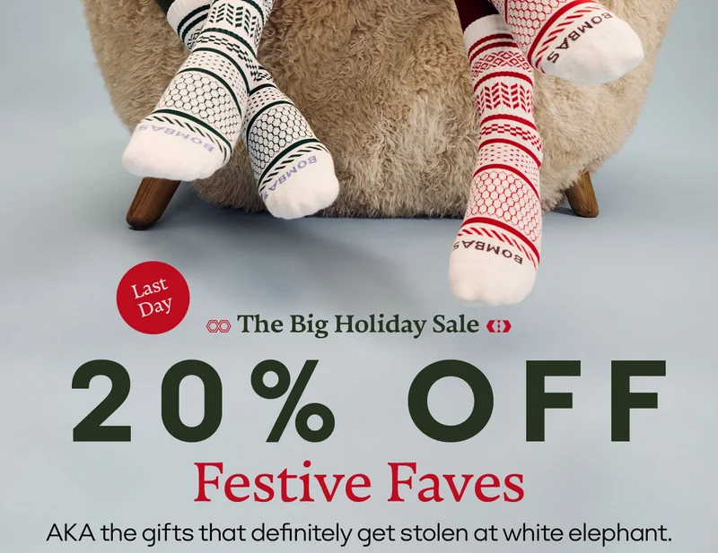 Last Day | The Big Holiday Sale | 20% OFF Festive Faves | AKA the gifts that definitely get stolen at white elephant.