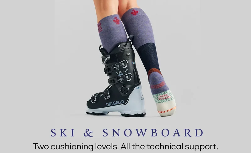SKI & SNOWBOARD | Two cushioning levels. All the technical support.