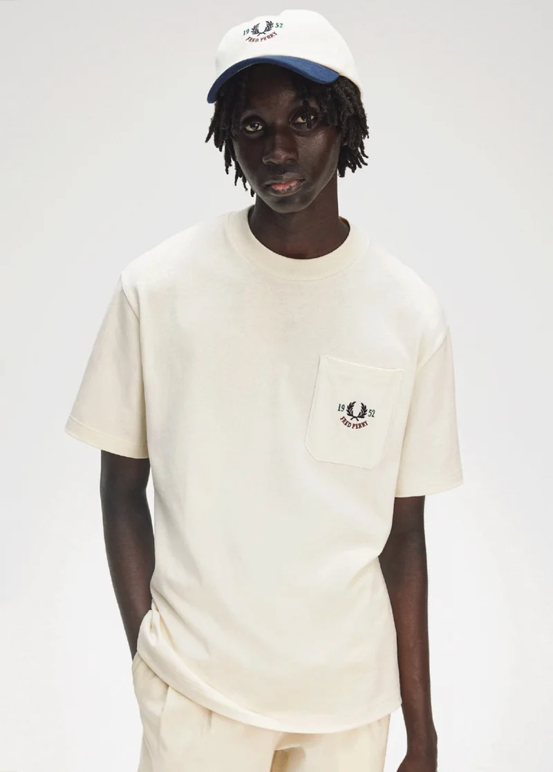 Fred Perry Chosen By Champions Ecru T-Shirt