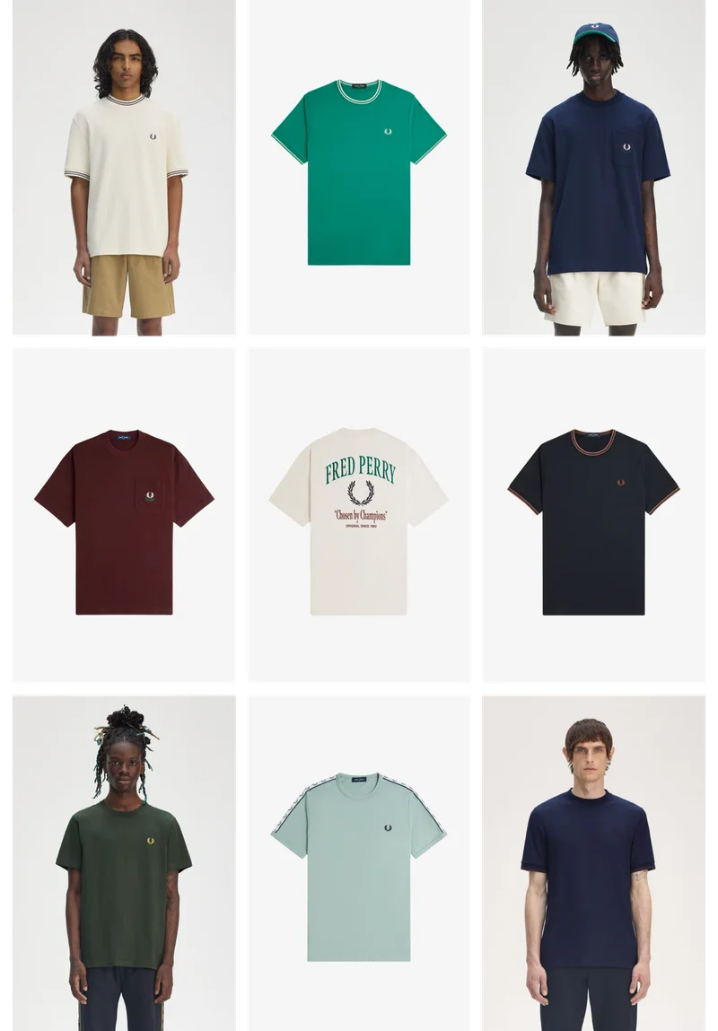 Fred Perry Mens T-Shirts