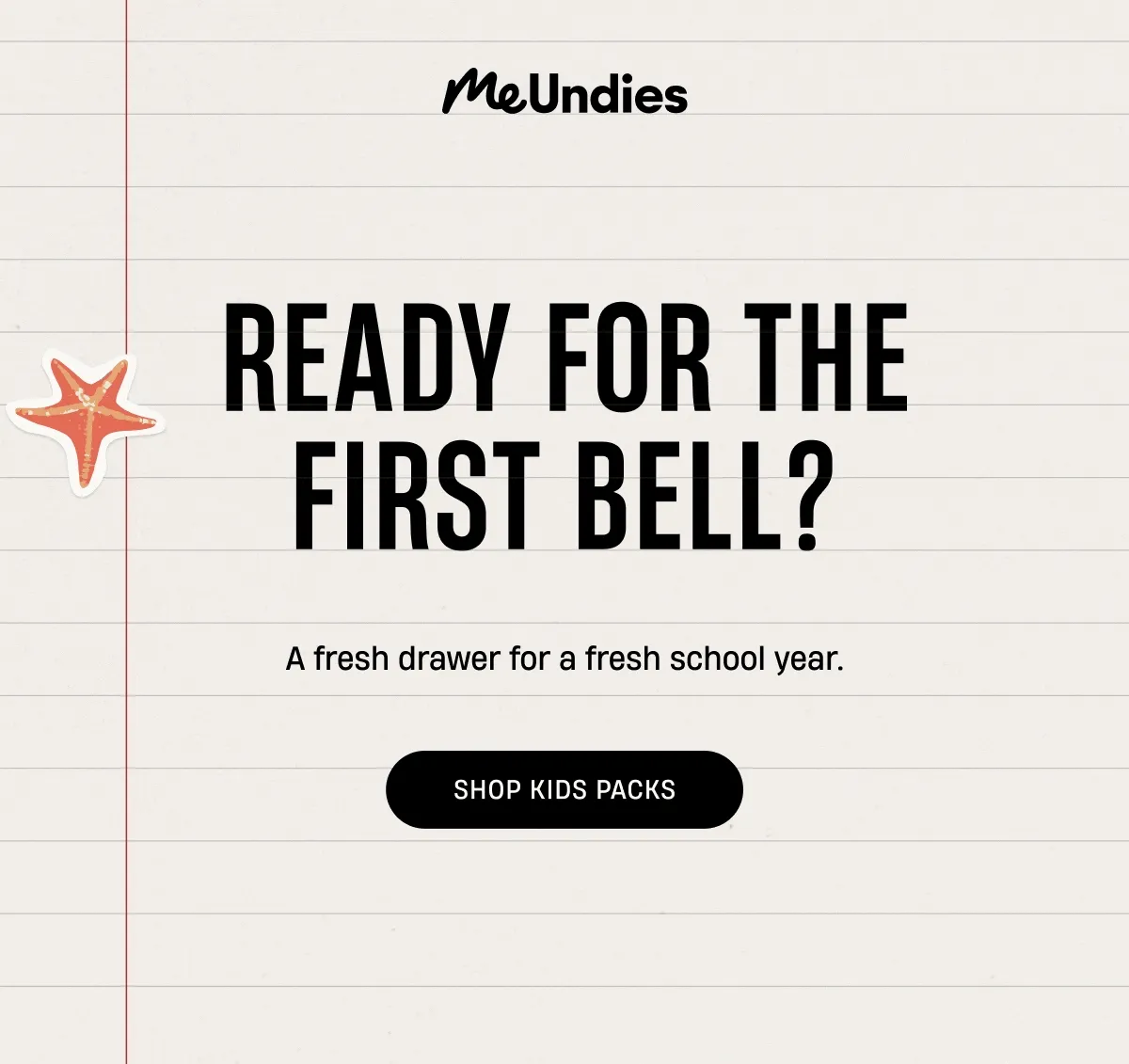 MeUndies | Ready for the first bell? | A fresh drawer for a fresh school here. | Shop Kids Packs