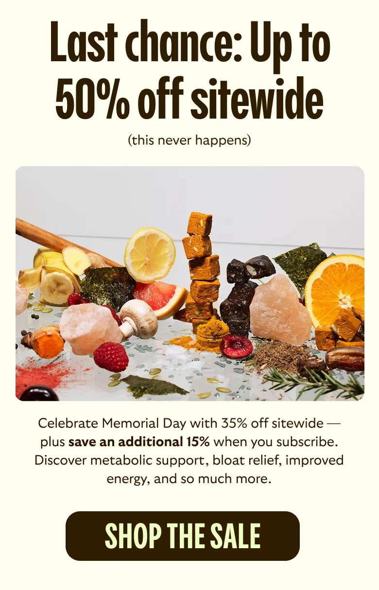 Up to 50% off real-food Bites