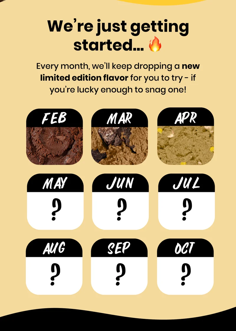 Doughp Edible Cookie Dough Limited Edition Flavors