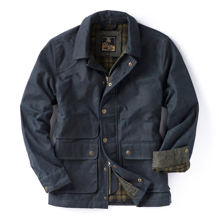 Image of Flannel-Lined Waxed Hudson Jacket