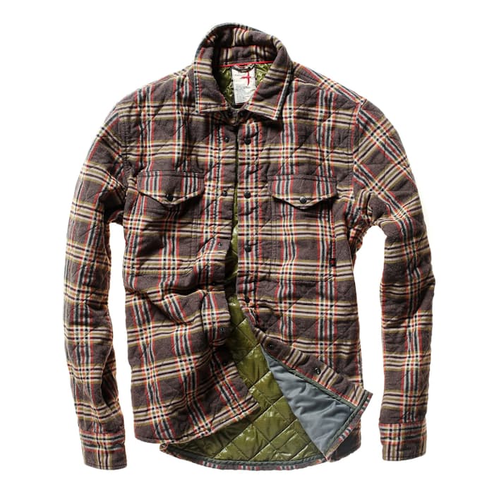 Image of Quilted Flannel Shirt Jacket