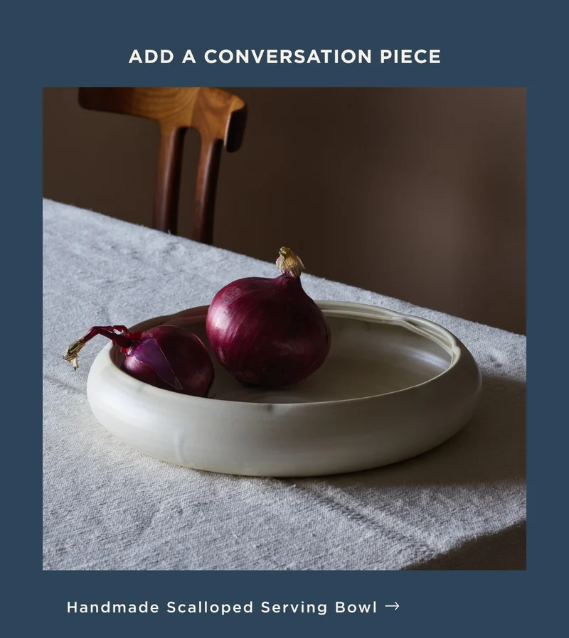 Scalloped Serving Bowl