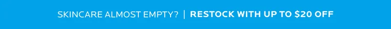 Restock with up to $20 Off