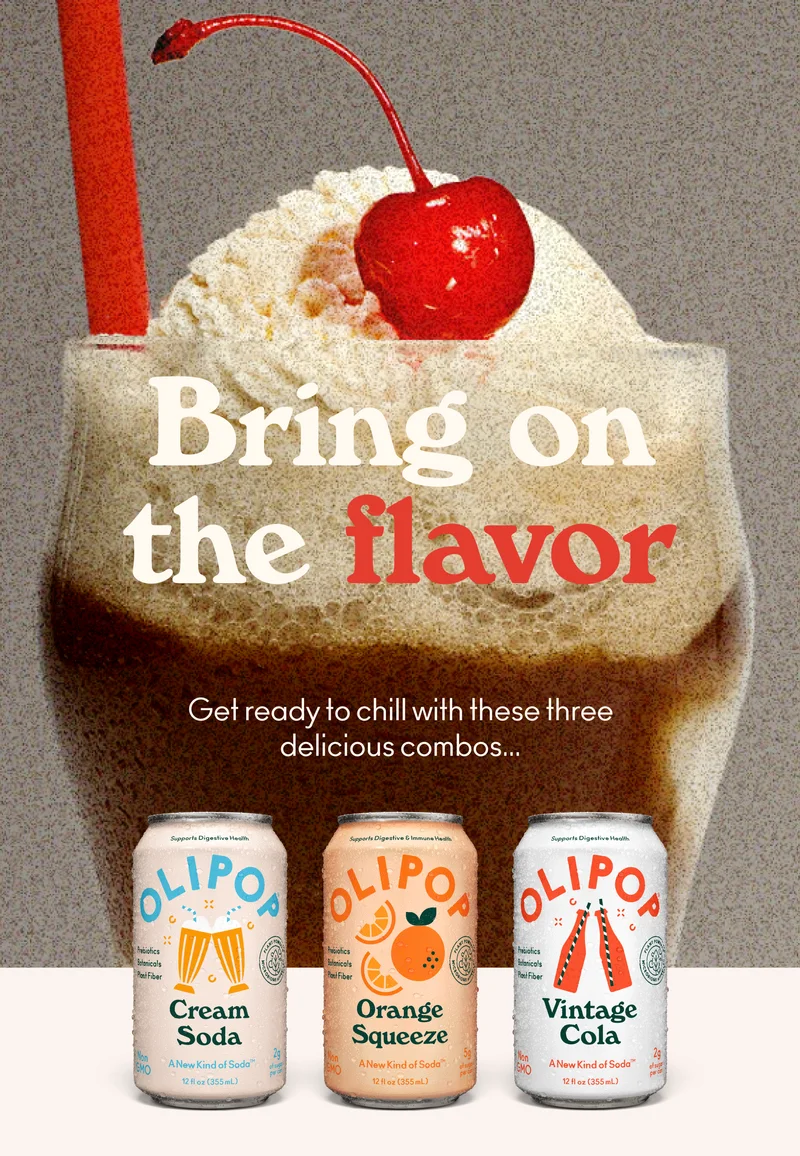 Bring on the flavor and get ready to chill with these three delicious OLIPOP float combos…