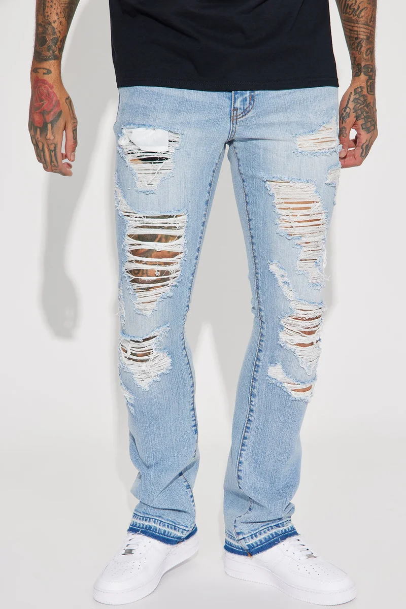 Image of Innovative Stacked Skinny Flare Jeans - Medium Wash