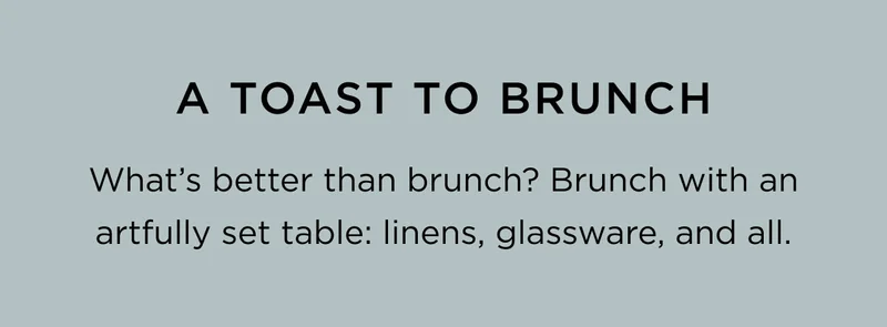 A Toast To Brunch