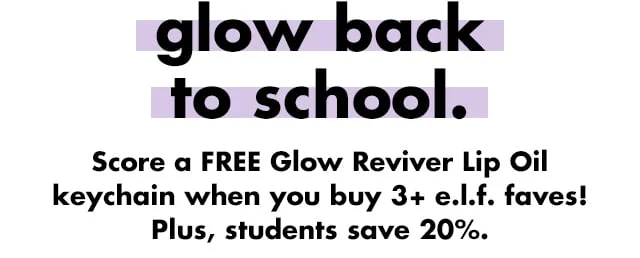Glow back to school