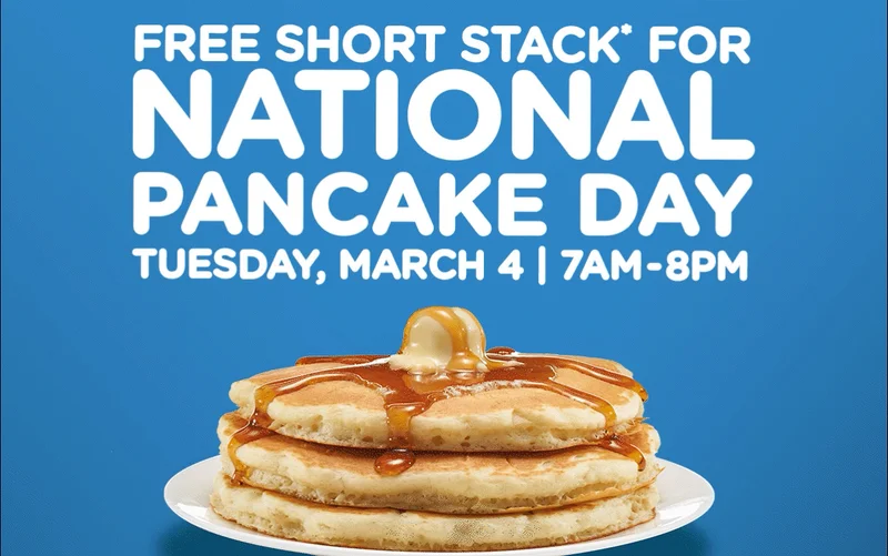 IHOP National Pancake Day is March 4