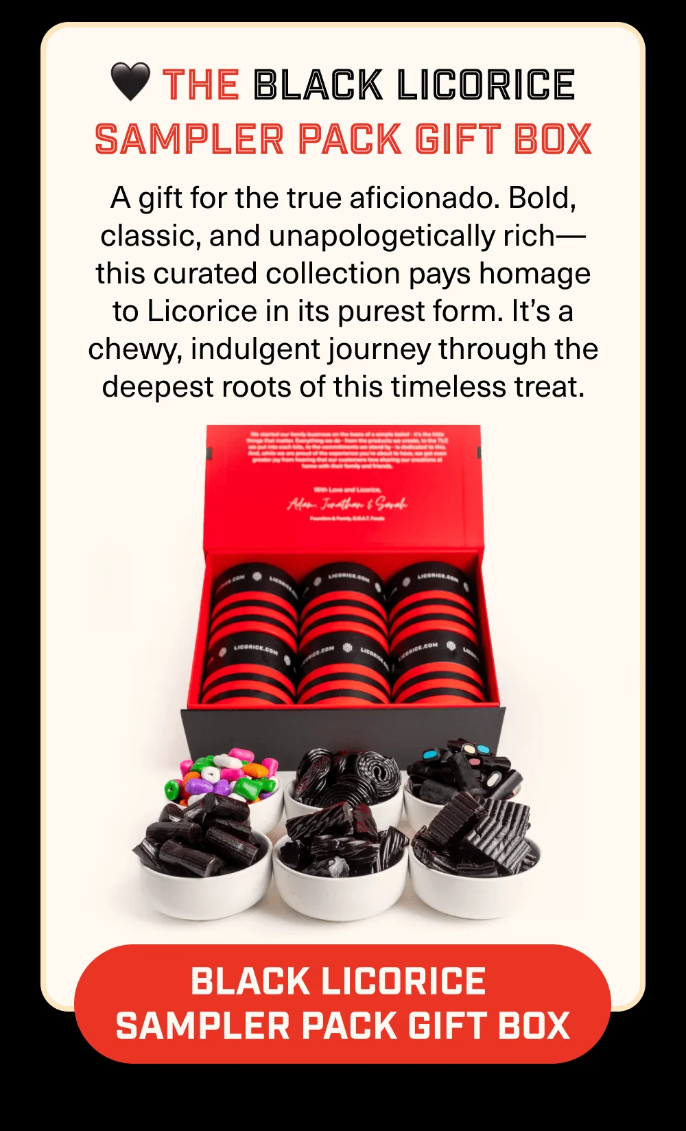 Shop  Black Licorice Sampler Pack Gift Box