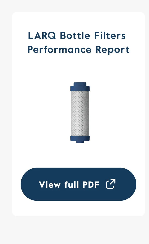 LARQ Bottle Filters  Performance Report - View full PDF