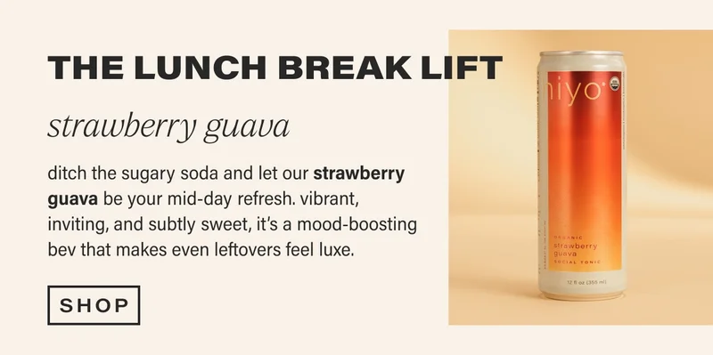 THE LUNCH BREAK LIFT strawberry guava ditch the sugary soda and let our strawberry guava be your mid-day refresh. vibrant, inviting, and subtly sweet, it’s a mood-boosting bev that makes even leftovers feel luxe. shop